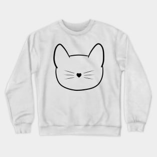 Kitty Outline Crewneck Sweatshirt